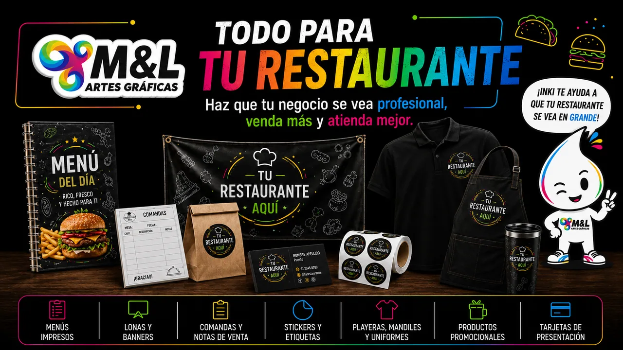 Soluciones gráficas para restaurantes